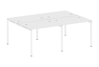 Бенч-стол на 4 раб.места на П-образном м/к Metal system quattro 40x40 40БП.СМ-4.1