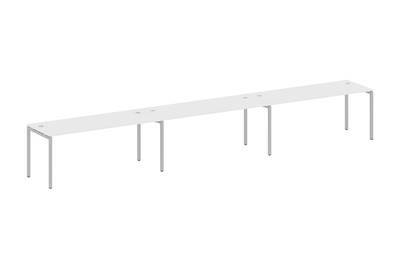 Бенч-стол на 3 раб.места на П-образном м/к Metal system quattro 40x40 40БП.СМ-3.5