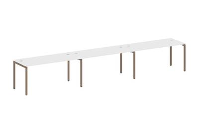Бенч-стол на 3 раб.места на П-образном м/к Metal system quattro 40x40 40БП.СМ-3.4