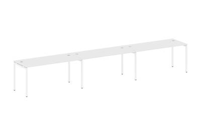Бенч-стол на 3 раб.места на П-образном м/к Metal system quattro 40x40 40БП.СМ-3.4