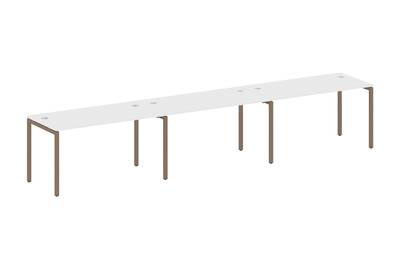 Бенч-стол на 3 раб.места на П-образном м/к Metal system quattro 40x40 40БП.СМ-3.3