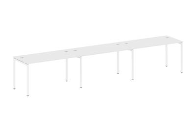 Бенч-стол на 3 раб.места на П-образном м/к Metal system quattro 40x40 40БП.СМ-3.3