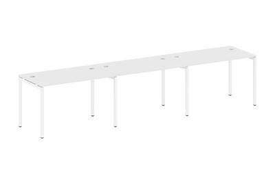 Бенч-стол на 3 раб.места на П-образном м/к Metal system quattro 40x40 40БП.СМ-3.2