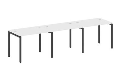 Бенч-стол на 3 раб.места на П-образном м/к Metal system quattro 40x40 40БП.СМ-3.1
