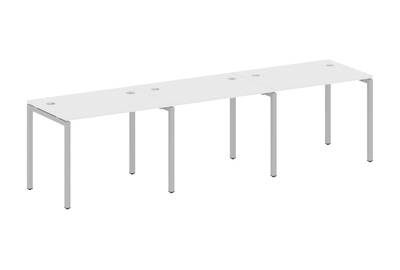 Бенч-стол на 3 раб.места на П-образном м/к Metal system quattro 40x40 40БП.СМ-3.1
