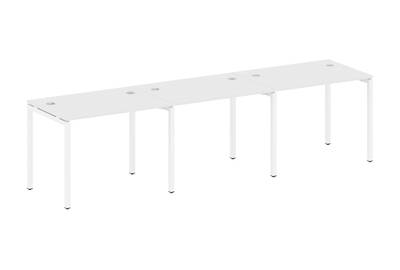 Бенч-стол на 3 раб.места на П-образном м/к Metal system quattro 40x40 40БП.СМ-3.1