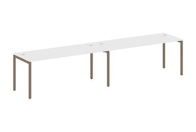 Бенч-стол на 2 раб.места на П-образном м/к Metal system quattro 40x40 40БП.СМ-2.5