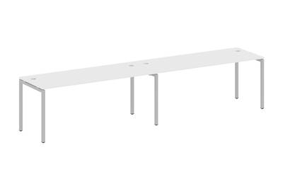 Бенч-стол на 2 раб.места на П-образном м/к Metal system quattro 40x40 40БП.СМ-2.5