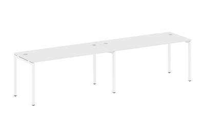 Бенч-стол на 2 раб.места на П-образном м/к Metal system quattro 40x40 40БП.СМ-2.5