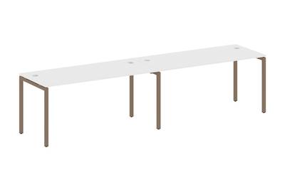 Бенч-стол на 2 раб.места на П-образном м/к Metal system quattro 40x40 40БП.СМ-2.4