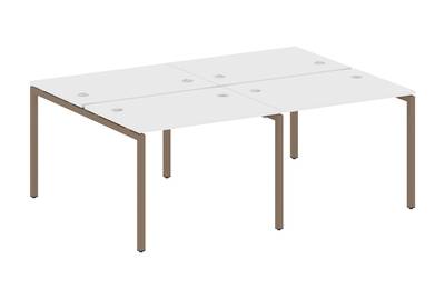 Бенч-стол на 4 раб.места на П-образном м/к Metal system quattro 40x40 40БП.СМ-4.1