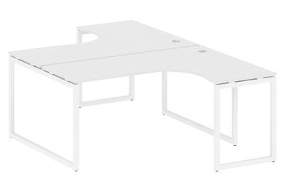 Бенч-стол криволинейный на О-образном м/к Metal system quattro 40x40 40БО.РАС-СА-2.4