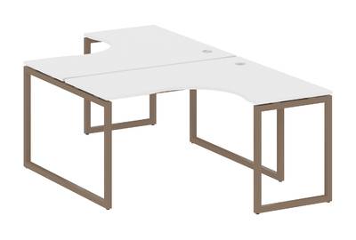 Бенч-стол криволинейный на О-образном м/к Metal system quattro 40x40 40БО.РАС-СА-2.3