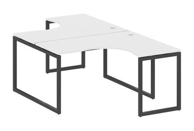 Бенч-стол криволинейный на О-образном м/к Metal system quattro 40x40 40БО.РАС-СА-2.3