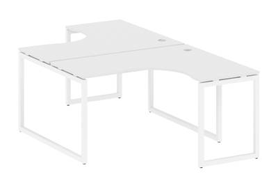 Бенч-стол криволинейный на О-образном м/к Metal system quattro 40x40 40БО.РАС-СА-2.3