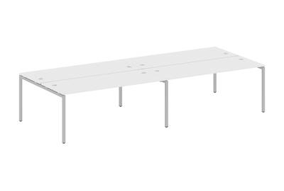 Бенч-стол на 4 раб.места на П-образном м/к Metal system quattro 40x40 40БП.СМ-4.5