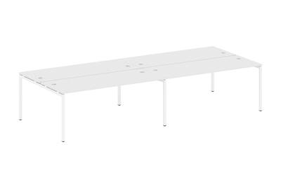 Бенч-стол на 4 раб.места на П-образном м/к Metal system quattro 40x40 40БП.СМ-4.5