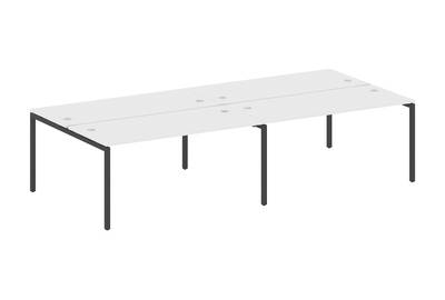 Бенч-стол на 4 раб.места на П-образном м/к Metal system quattro 40x40 40БП.СМ-4.4