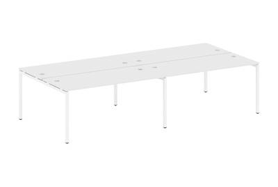 Бенч-стол на 4 раб.места на П-образном м/к Metal system quattro 40x40 40БП.СМ-4.4