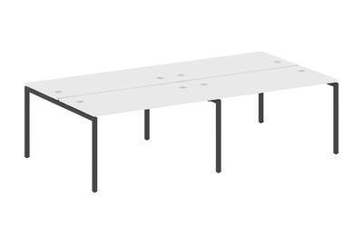 Бенч-стол на 4 раб.места на П-образном м/к Metal system quattro 40x40 40БП.СМ-4.3