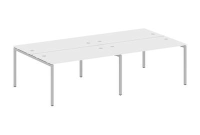 Бенч-стол на 4 раб.места на П-образном м/к Metal system quattro 40x40 40БП.СМ-4.3