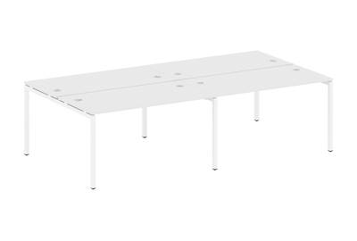 Бенч-стол на 4 раб.места на П-образном м/к Metal system quattro 40x40 40БП.СМ-4.3