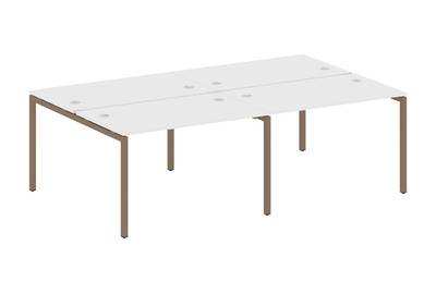 Бенч-стол на 4 раб.места на П-образном м/к Metal system quattro 40x40 40БП.СМ-4.2
