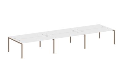Бенч-стол на 6 раб.мест на П-образном м/к Metal system quattro 40x40 40БП.СМ-6.5