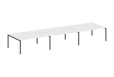 Бенч-стол на 6 раб.мест на П-образном м/к Metal system quattro 40x40 40БП.СМ-6.5
