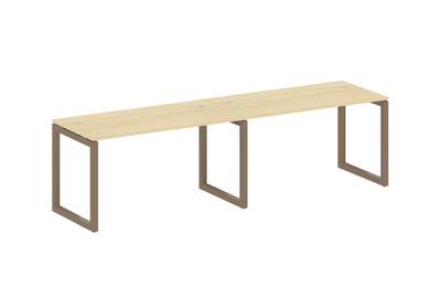 Бенч-стол на 2 раб.места на О-образном м/к Metal system quattro 50x50 50БО.СМ-2.3