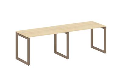 Бенч-стол на 2 раб.места на О-образном м/к Metal system quattro 50x50 50БО.СМ-2.2