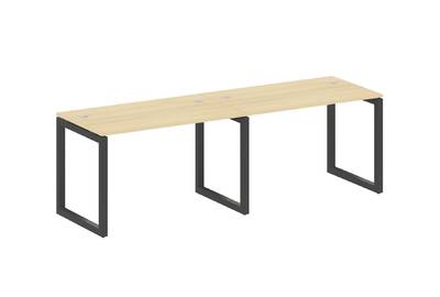Бенч-стол на 2 раб.места на О-образном м/к Metal system quattro 50x50 50БО.СМ-2.2
