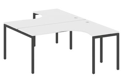 Бенч-стол криволинейный на П-образном м/к Metal system quattro 40x40 40БП.РАС-СА-2.4