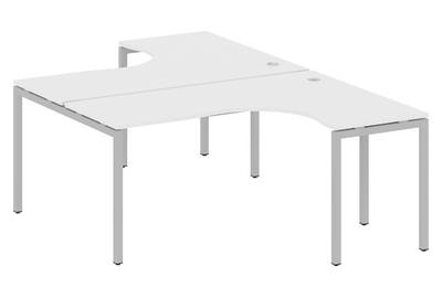Бенч-стол криволинейный на П-образном м/к Metal system quattro 40x40 40БП.РАС-СА-2.4