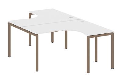 Бенч-стол криволинейный на П-образном м/к Metal system quattro 40x40 40БП.РАС-СА-2.3