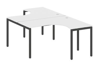 Бенч-стол криволинейный на П-образном м/к Metal system quattro 40x40 40БП.РАС-СА-2.3