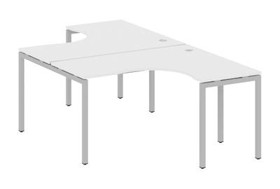 Бенч-стол криволинейный на П-образном м/к Metal system quattro 40x40 40БП.РАС-СА-2.3
