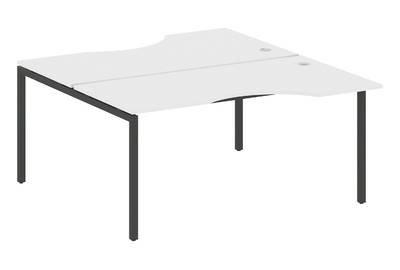 Бенч-стол криволинейный на П-образном м/к Metal system quattro 40x40 40БП.РАС-СА-2.1