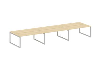 Бенч-стол на 6 раб.мест на О-образном м/к Metal system quattro 50x50 50БО.СМ-6.5