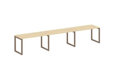 Бенч-стол на 3 раб.места на О-образном м/к Metal system quattro 50x50 50БО.СМ-3.3