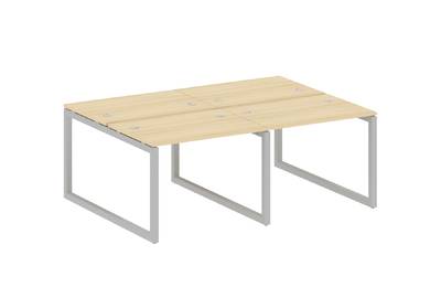 Бенч-стол на 4 раб.места на О-образном м/к Metal system quattro 50x50 50БО.СМ-4.1
