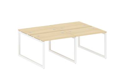 Бенч-стол на 4 раб.места на О-образном м/к Metal system quattro 50x50 50БО.СМ-4.1