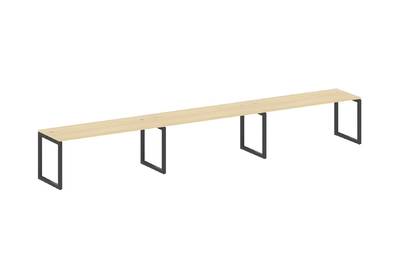 Бенч-стол на 3 раб.места на О-образном м/к Metal system quattro 50x50 50БО.СМ-3.5