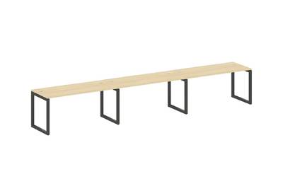 Бенч-стол на 3 раб.места на О-образном м/к Metal system quattro 50x50 50БО.СМ-3.4