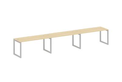 Бенч-стол на 3 раб.места на О-образном м/к Metal system quattro 50x50 50БО.СМ-3.4