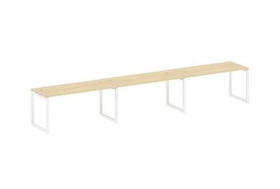 Бенч-стол на 3 раб.места на О-образном м/к Metal system quattro 50x50 50БО.СМ-3.4