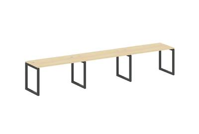 Бенч-стол на 3 раб.места на О-образном м/к Metal system quattro 50x50 50БО.СМ-3.3