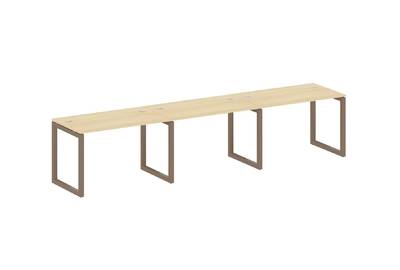 Бенч-стол на 3 раб.места на О-образном м/к Metal system quattro 50x50 50БО.СМ-3.2