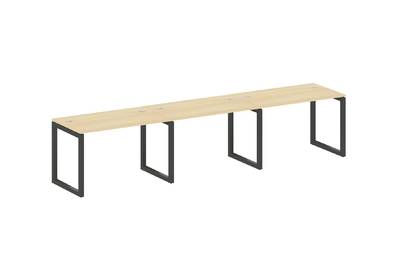 Бенч-стол на 3 раб.места на О-образном м/к Metal system quattro 50x50 50БО.СМ-3.2