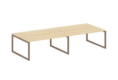 Бенч-стол на 4 раб.места на О-образном м/к Metal system quattro 50x50 50БО.СМ-4.5